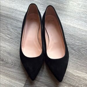 J. Crew Black Suede Flats